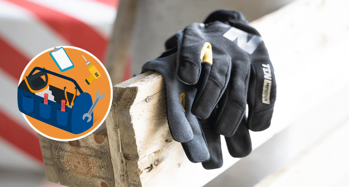 Protective glove clearance